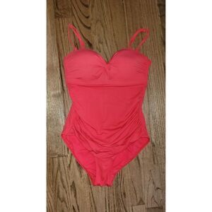 MOONTIDE Slimmimg Twist Conturing One Piece Swimsuit Women's Size Large 12